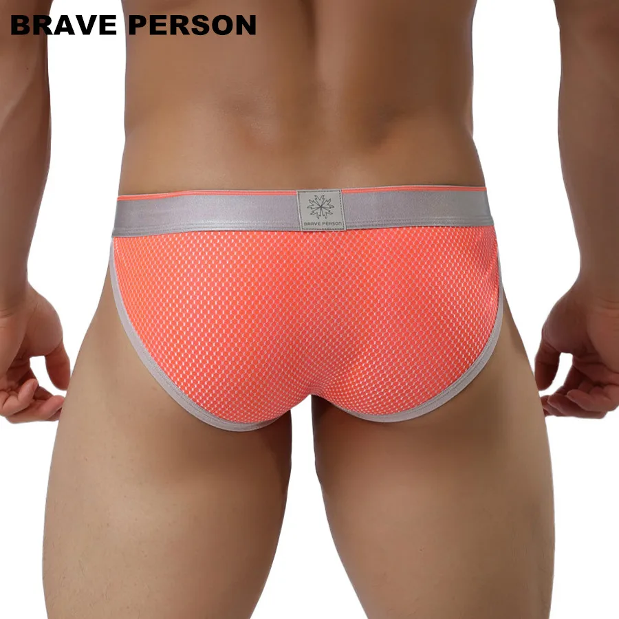 BRAVE PERSON Brand Male Underwear Men Briefs New Arrivals Men\'s Sexy Underpants Low-waist Nylon Underwear Briefs For Man