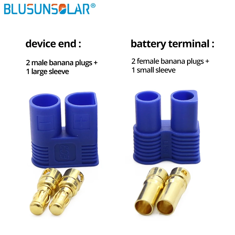 100 pairs / lot EC3 Banana Plug Female Male Bullet Connector with Housing RC ESC LIPO Battery Motor Connector