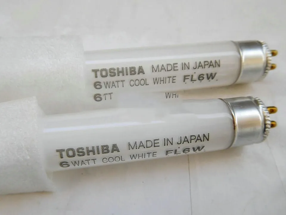 For 2PSC TOSHIBA 6 WATT COOL WHITE FL6W fluorescent lamp tube,6W 4200K 6WATT linear bulb