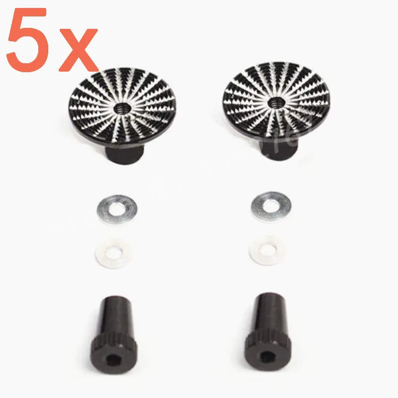 5 zestaw CNC Aluminium M3 3mm Thumb Stick parasol strzałka dla FU/JR kontroler nadajnik RC helikopter samolot samochodu Quadcopter