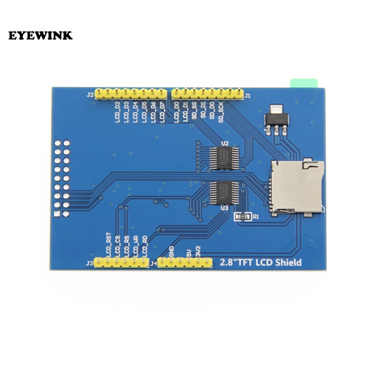 2.8 بوصة 3.3 فولت 300mA TFT LCD درع وحدة عرض تعمل باللمس لاردوينو UNO مع لوحة اللمس المقاومة لتقوم بها بنفسك عدة