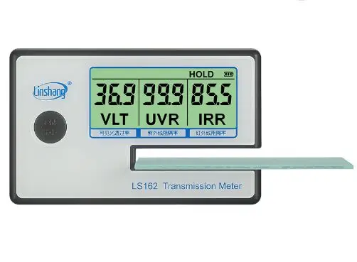 

LS162 Solar Film Window Tint transmission Meter,Filmed Glass Tester ,VLT transmittance meter UV IR rejection