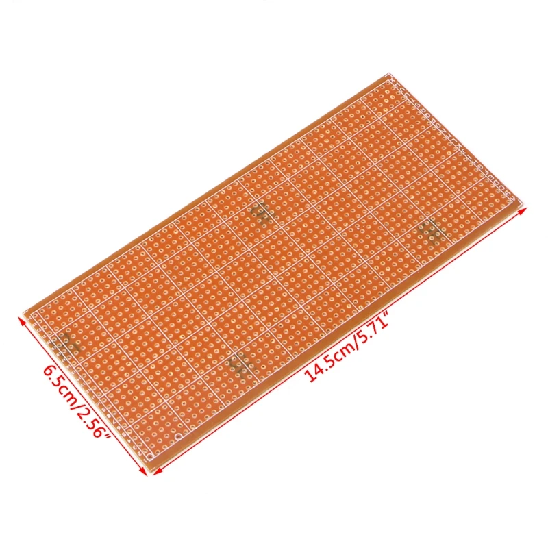 5pcs Stripboard Veroboard vero prototype print Circuit Board 6.5x14.5cm 2.54mm breadboard