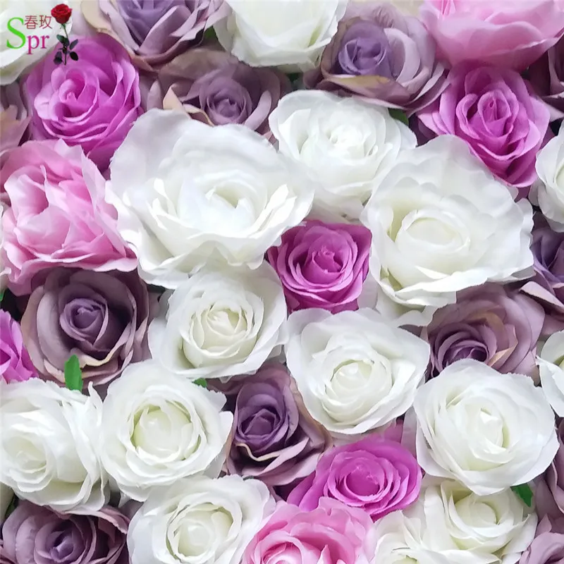 SPR Free Shipping 10pcs/lot Artificial rose & peony  flower wall wedding backdrop artificial flower plastic panel wall