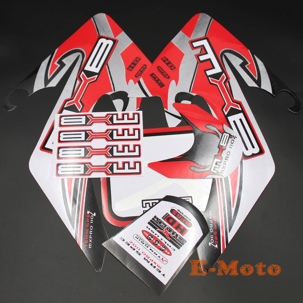 RED DECALS STICKER FOR HONDA XR50 CRF50 XR CRF DIRT PIT BIKE ROKETA SSR COOLSTER RICARDO