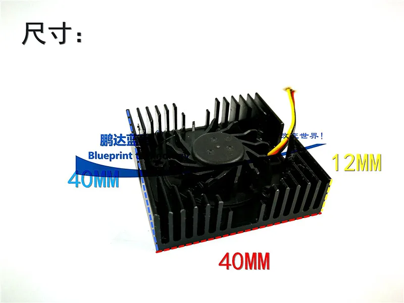 Nowy DC 5V 0.1A 40mm 4cm wentylator BGA wentylator karty graficznej z radiatorem chłodnicy 40mm 40x40x12mm 4010 wentylator