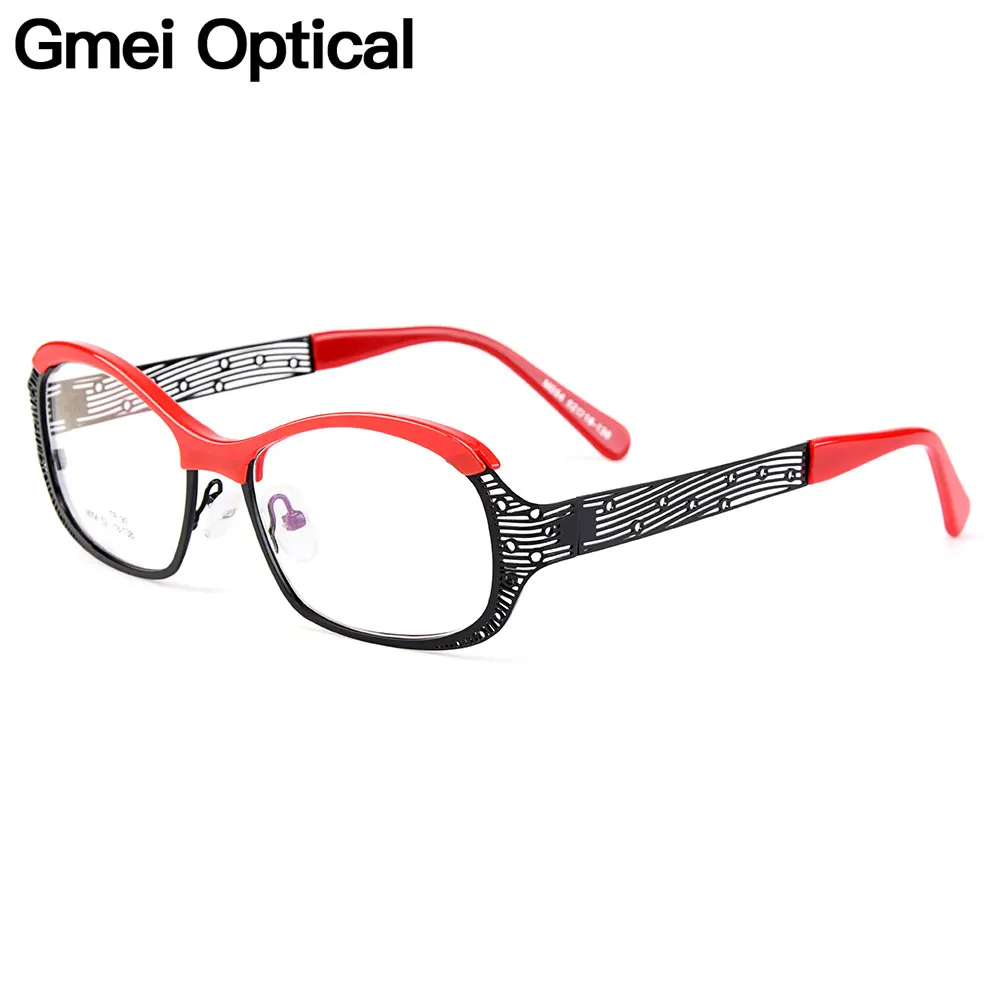 

Gmei Optical Oval Ultralight TR90 & Alloy Full Rim Women Optical Eyeglasses Frame For Women Myopia Presbyopia Spectacles M054