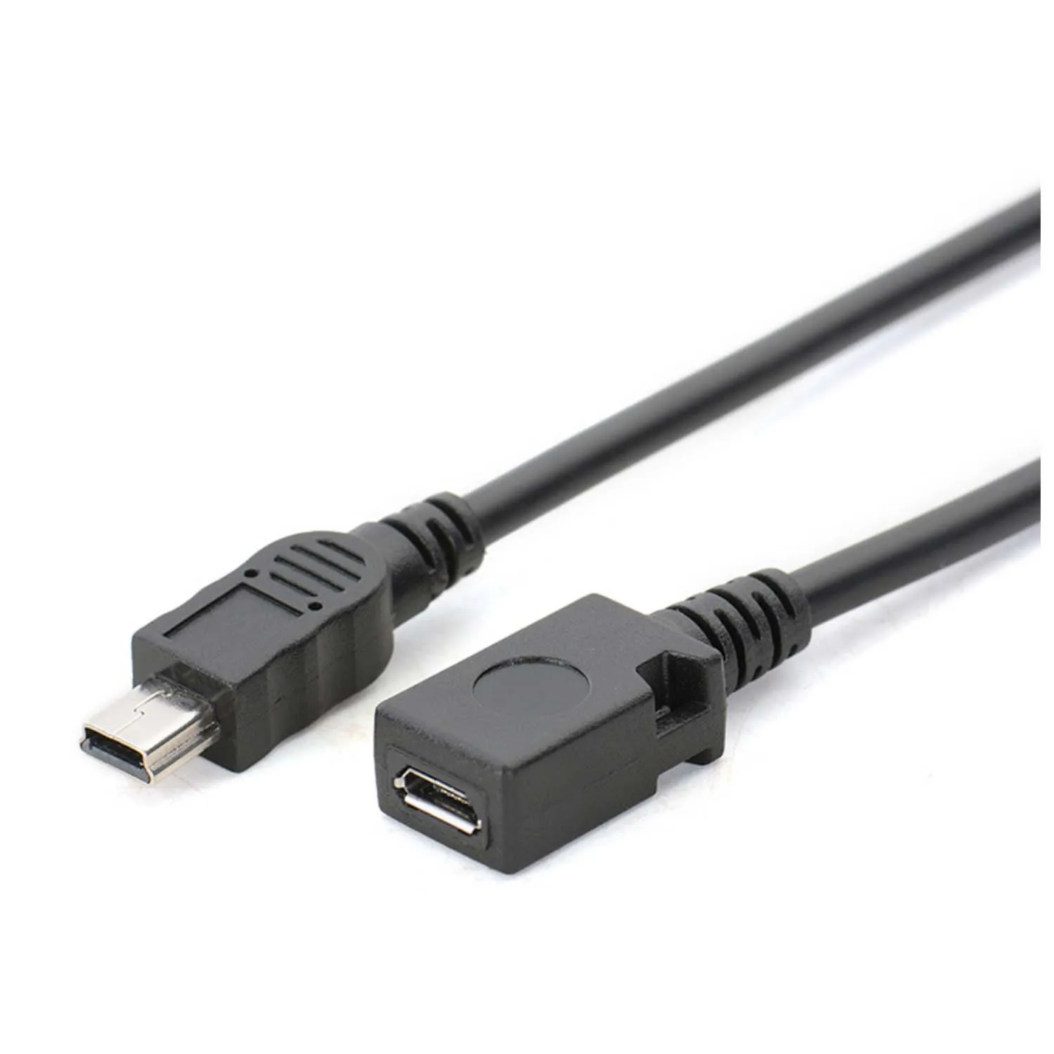 USB صغير ذكر إلى المصغّر USB B أنثى شاحن بيانات مهائي كابلات محول شاحن كابل بيانات