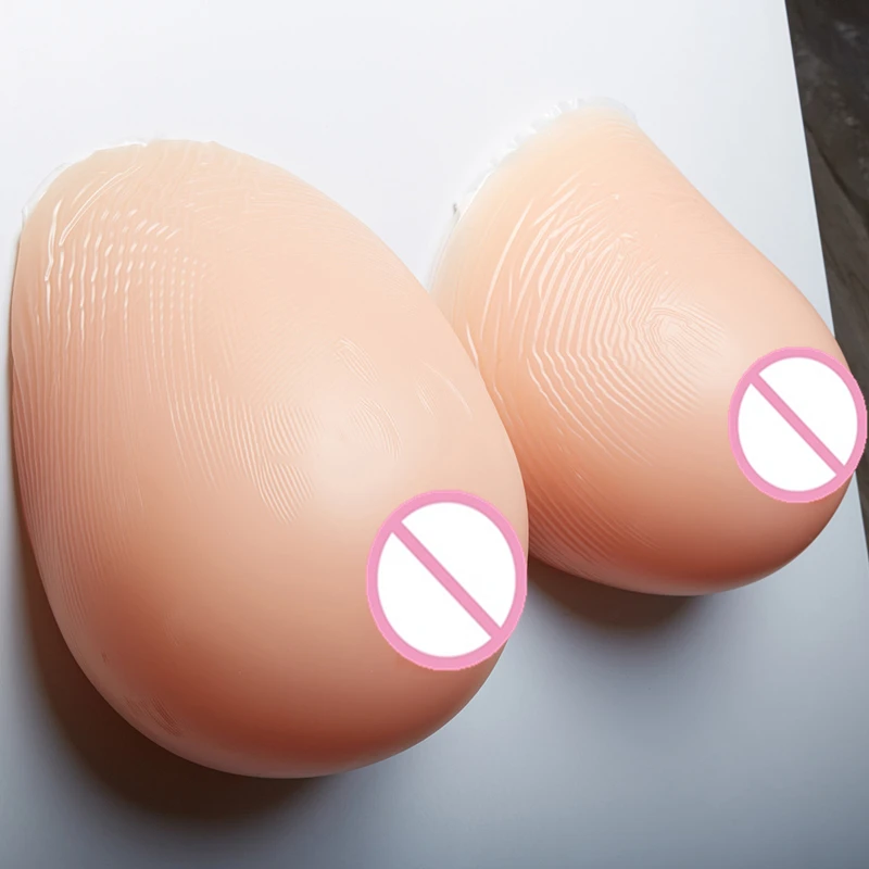 

Fake Silicone Breast Forms 4600g/pair Adhesive False-Breasts Artificial Boobs Crossdressering Breast Enhancers