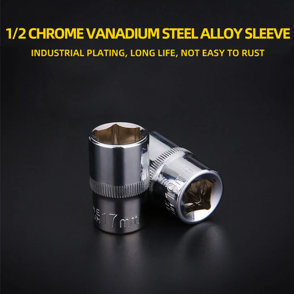Socket Head Set Large 1/2 inch(12.5MM)8-32MM socket adapter heads for a wrench Socket wrench