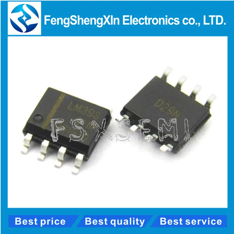 100pcs/lot LM393DR LM393 SOP-8 Low Offset Voltage Dual Comparators IC