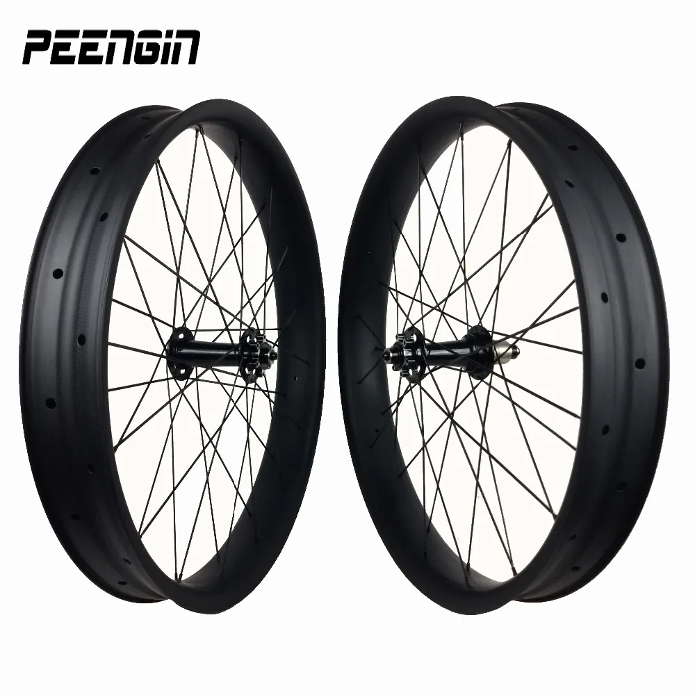 

Carbon Fat/snow bike 24er/26 inch wheelset/rim 80mm Width 25mm Depth Hookless Tubeless Compatible China manufacture export last