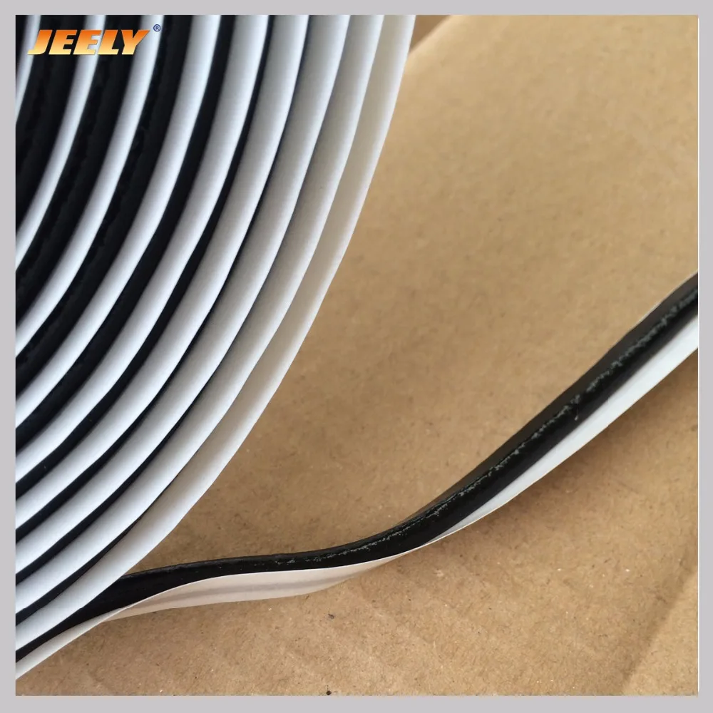 Jeely 3mmx12mmx7.5m/15m Butyl Vacuum Perfusion Seal Adhensive Tape Black/Yellow/Orange/Brownish Color