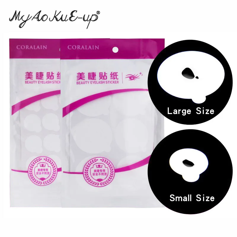 5/10 blätter Wimpern Kleber Halter Palette Kleber Papier Patches Aufkleber Für Wimpern Verlängerung Einweg Kleber Papier Pad Auge Aufkleber – Detail 1