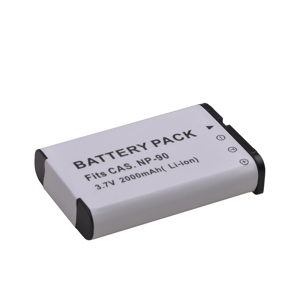 Tectra 2000mAh 1pcs NP-90 NP 90 NP90 Battery for Casio Exilim EX-H10, EXH10, H10, Exilim EX-H15, EXH15, H15, Exilim EX-FH100