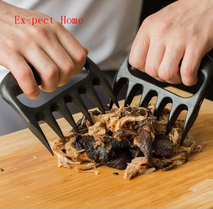 DHL 100PCS Bear Claw Outdoor Barbecue Meat Handler Claws BBQ Tool Kitchen Fruit / Barbecue Fork ( 2pcs/set )