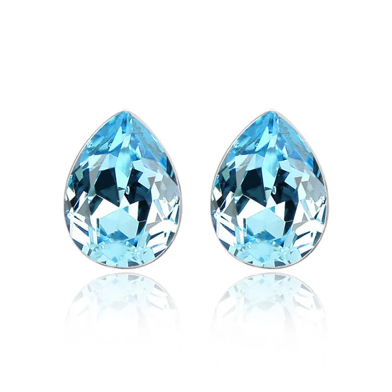 Ms Betti Mini Crystal Stud Earrings Pear Shape Fancy Stone For Women Best Selling Mother's Day Gifts For Mum