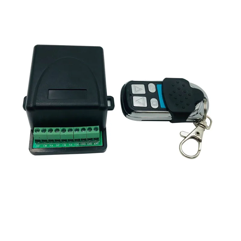 วิทยุรีโมทคอนโทรล RC ตัวรับสัญญาณสำหรับโรงรถประตู2ช่อง433Mhz