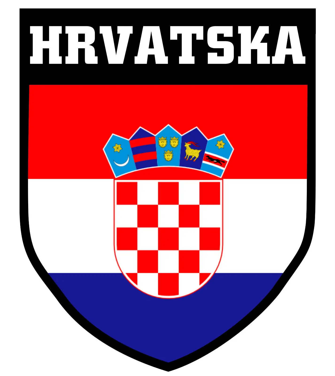 Brand T-Shirt Men 2018 Fashion Croatia Croatian Hrvatska Soccers Footballer Crest T-Shirt Print T-Shirt Men Harajuku