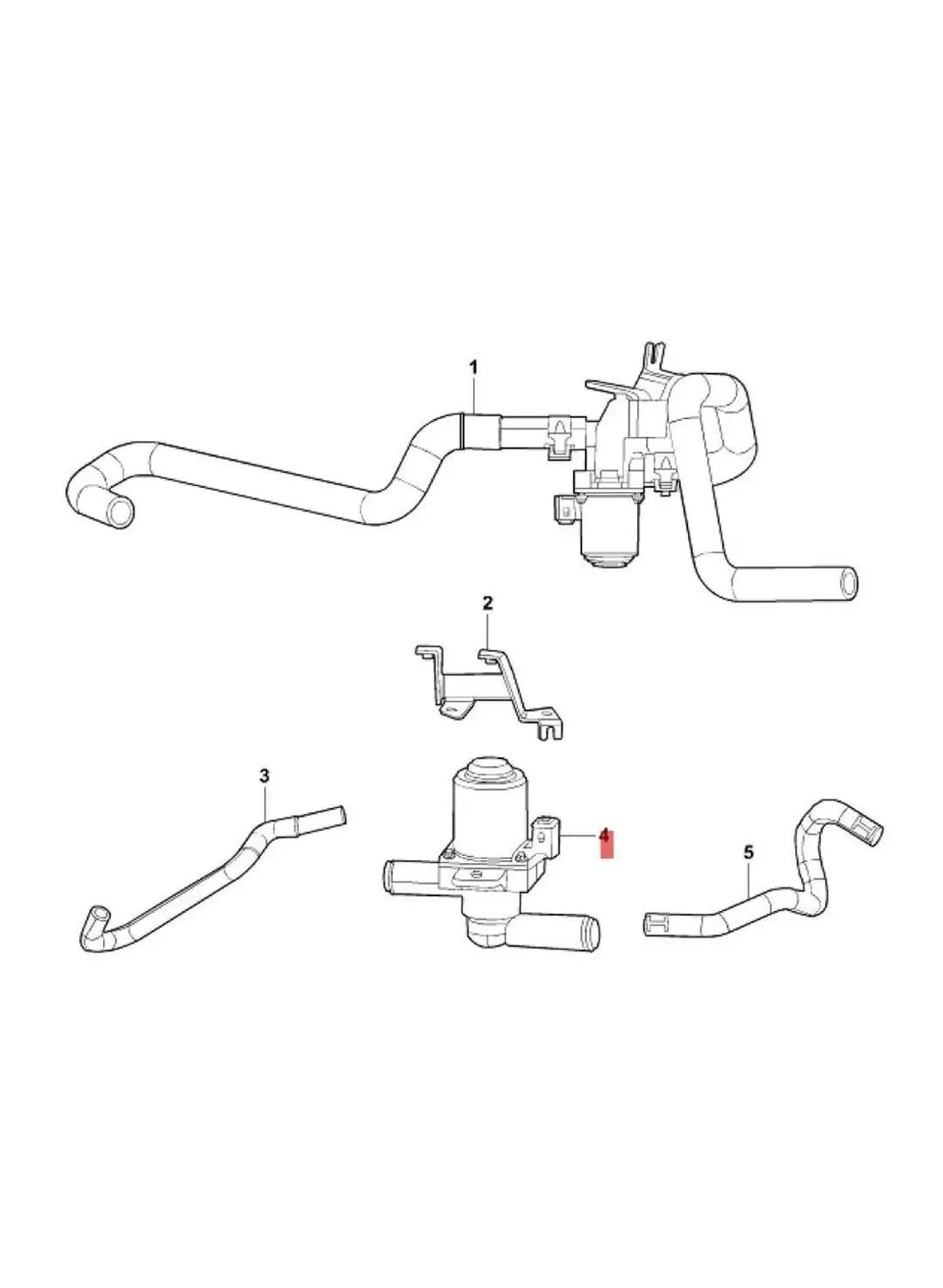 1pcs Water Valve assy. for Chinese CHANGAN CS75 1.8t engine motor parts