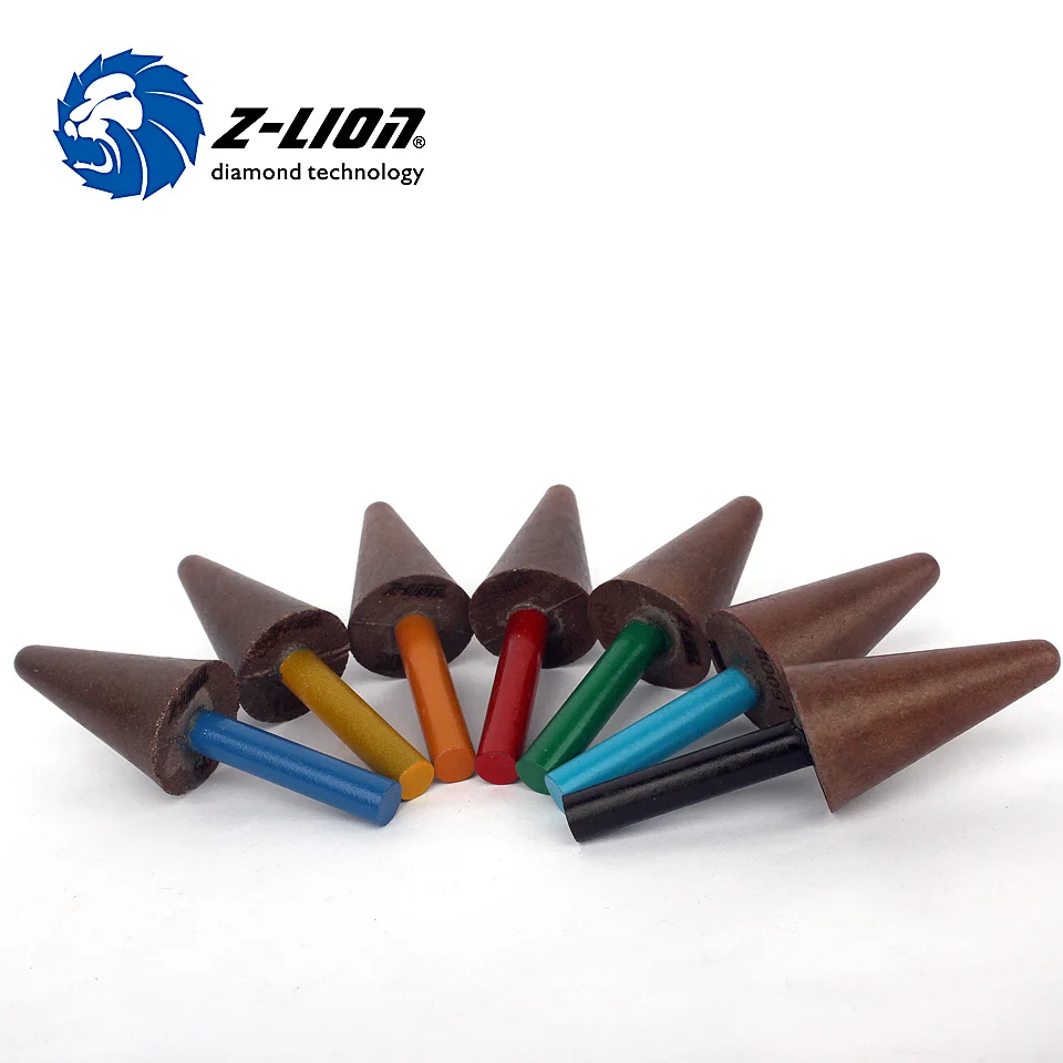 Z-LION 7pcs/Set Diamond Drill Sharpening Bit Carve Tool Resin Bond Diamond Points for Polishing Grinding Wet Use Abrasive Tools