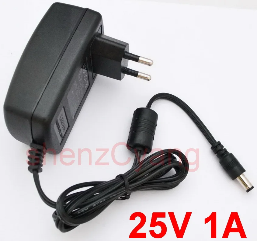 1pcs 25V 1A Universal Sweeping Robot Power Adapter 25V 0.5 - 1A Vacuum Cleaner Charger Cable Cord EU plug