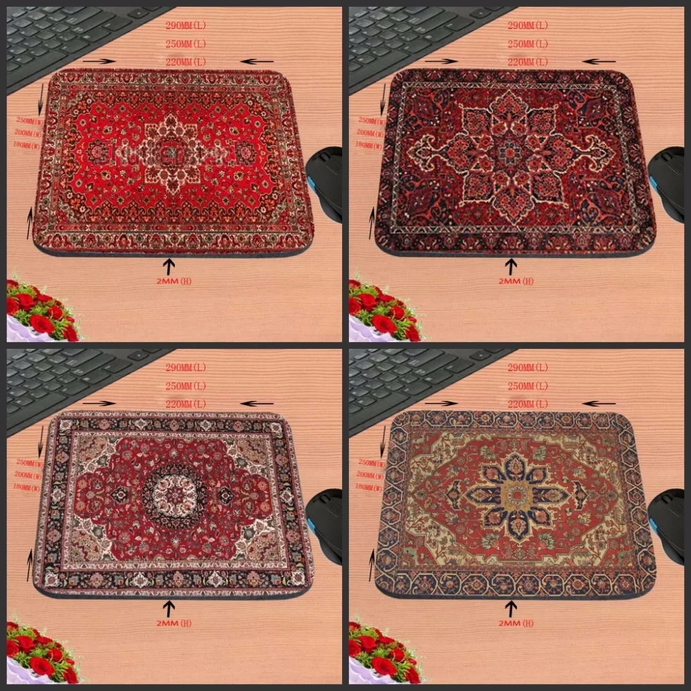 Коврик для мыши Mairuige, 18*22/25*29 см, персидский коврик, резиновый нескользящий коврик для мыши для ноутбука, компьютера, игровой коврик для мыши, коврик для CSGO dota2