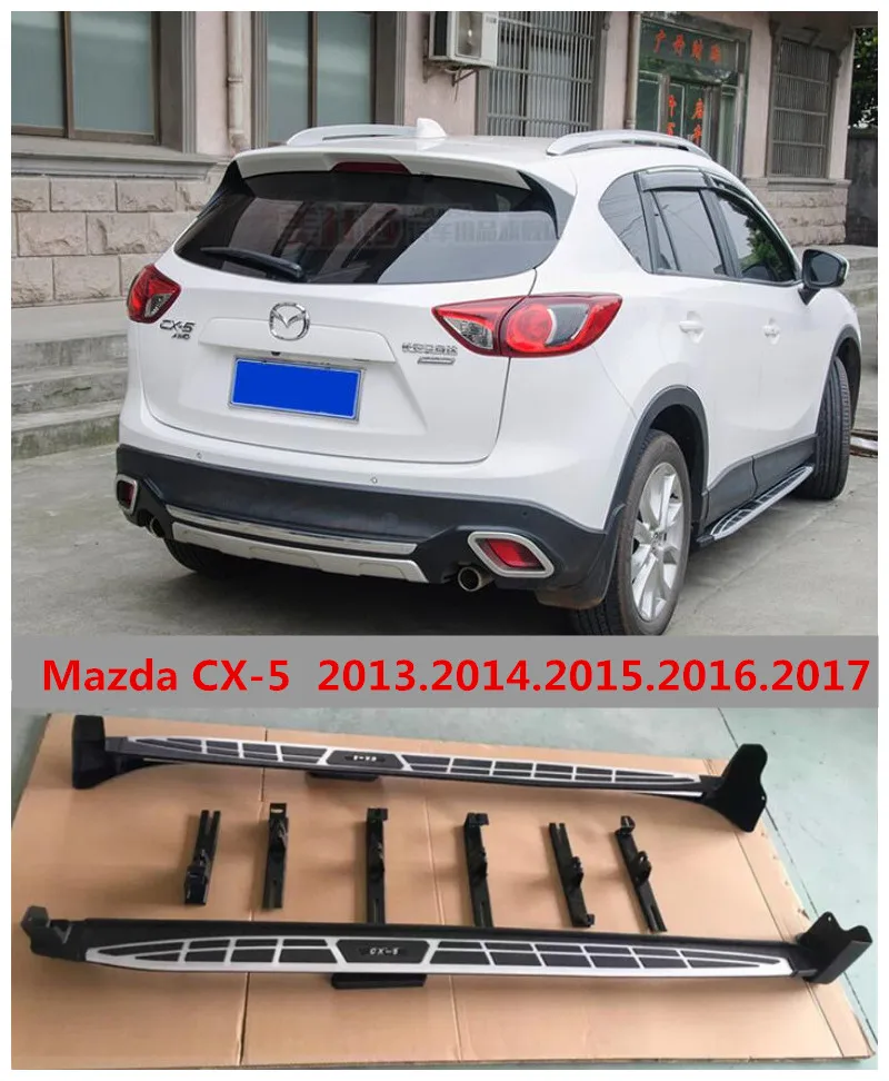 

For Mazda CX-5 CX5 2013.2014.2015.2016.2017 Car Running Boards Auto Side Step Bar Pedals High Quality Cayenne Style Nerf Bars