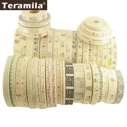 Teramila Cotton Garment Labels Ribbons 2m/Lot Etiquetas Handmade DIY Sewing Craft Clothes Quilt Accessories 2.5cm 3cm 4cm Width