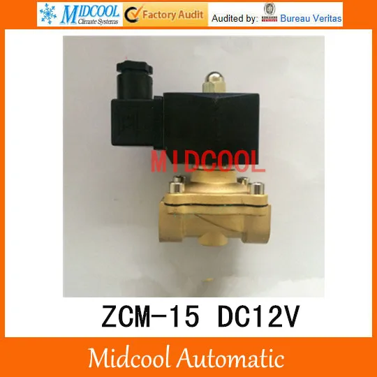 

ZCM straight pull diaphragm gas solenoid valve ZCM-15 DC12V port 1/2" normally closed