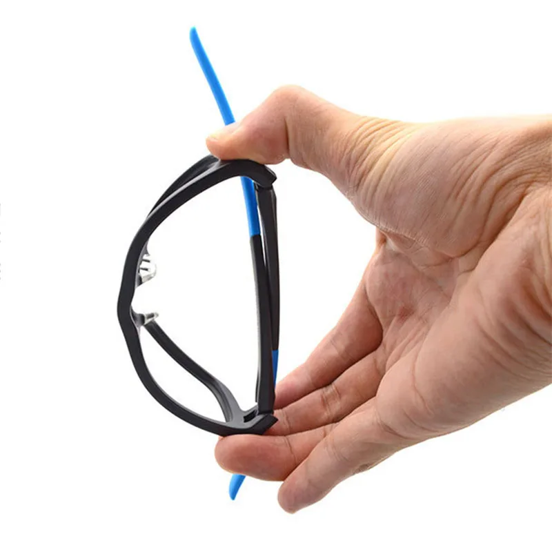 Legs Changable Glasses Frame Tr-90 Plastic Optical Eyeglasses with Colorful Optional Temple Arms Flexible Unisex Fashion Eyewear