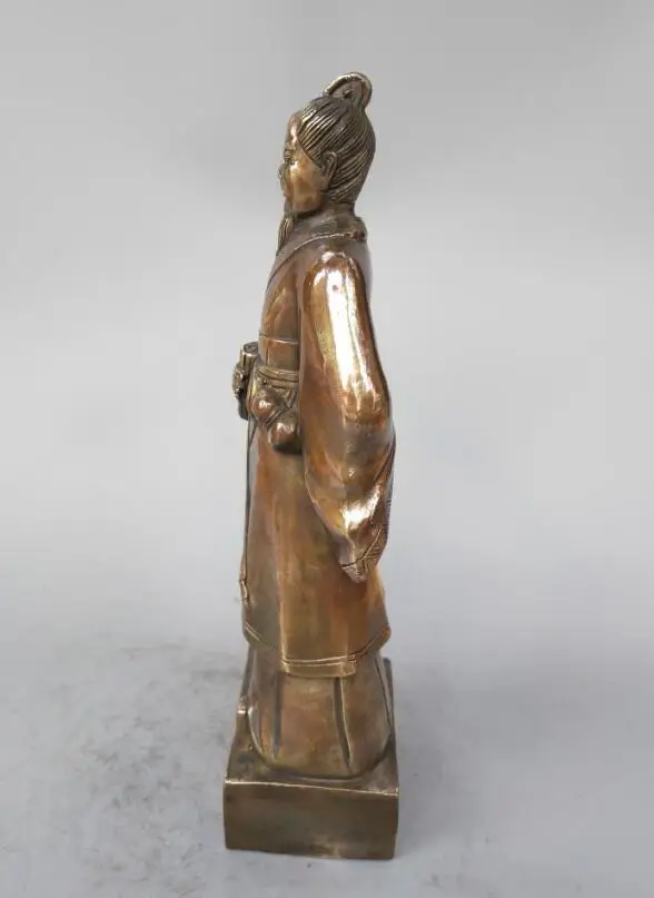 China's pure brass Doctor of Medicine zhang zhongjing statue