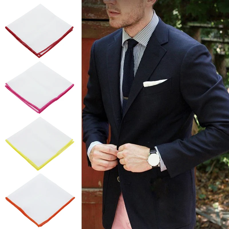 

Luxury Fashion Men's Pocket Square Handkerchief Wedding Business Party Chest Towel Square Hanky Suit Accessories for Male