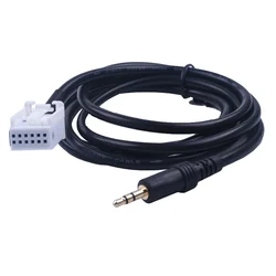 Car 3.5mm Audio Music AUX Cable Input Adapter For Mercedes Benz W203 C Class W169 W245 W203 W209 W164