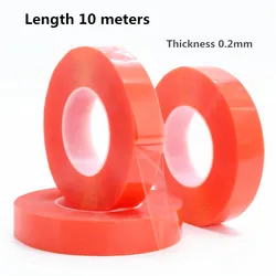 1 Roll 0.2mm Thick 10 Meter Acrylic Adhesive Double Sided Tape For Phone Repair Tablet Display Lens LCD Screen Car Paste