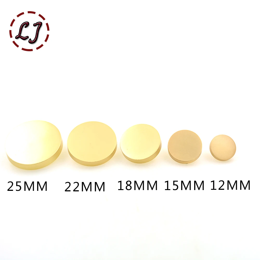 Hot sale 10pcs/lot new fashion decorative buttons high quality plane gold buttons for men shirt suit overcot sewing accessories