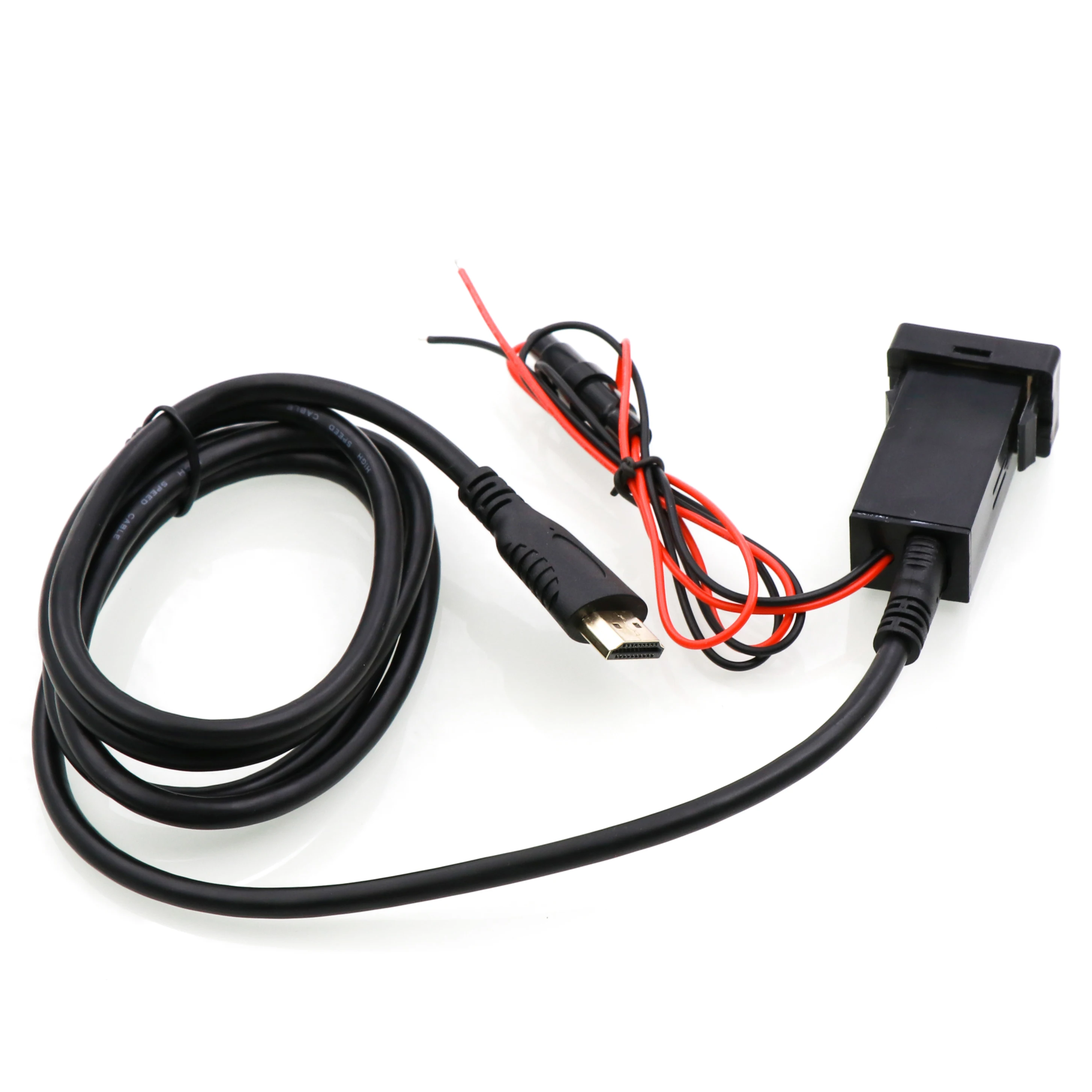 Car Fast Charging Port QC3.0 with HDMI Input Socket for TOYOTA,Camry,Corolla,Yaris,RAV4,Reiz,Land Cruiser,Coaster,Vios,Sienna