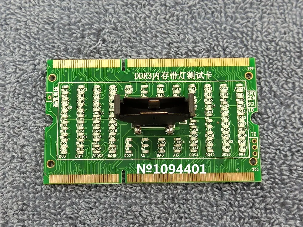 DDR3 Memory Slot Tester Card para Laptop, Motherboard, Notebook, LED, 1Pc