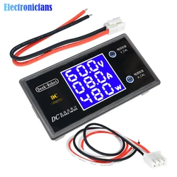 DC 0-100V 10A woltomierz cyfrowy amperomierz watomierz wyświetlacz LCD napięcie prądu miernik mocy Regulator wykrywacz napięcia