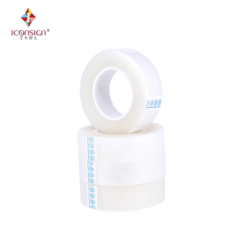 Wholesale Price 50 pcs Medical PE tape breathable adhesive plaster for eyelash lifting low trauma breathe eyelash srtong sticker