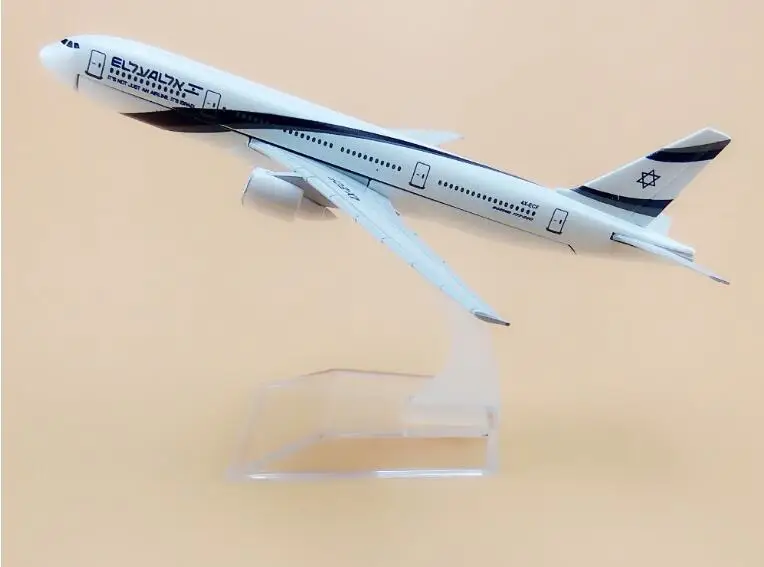 

Size 1:400 plane model Boeing 777 Israel aviation aircraft B777 Metal simulation airplane model for kid toys Christmas gift