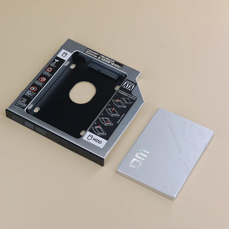 DM DW95S Caddy Optibay SATA 3.0 Aluminio para SSD - imagen 3