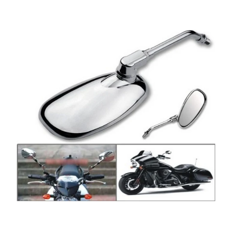 

Pair of 10MM Motorcycle Chrome Side Rear View Mirrors For YAMAHA XJR XV XVS V-MAX FZ6N FZ1N