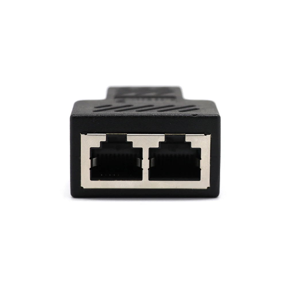 1 To 2 Ways RJ45 Ethernet LAN Network Splitter Double Adapter Ports Coupler Connector Extender Adapter Plug