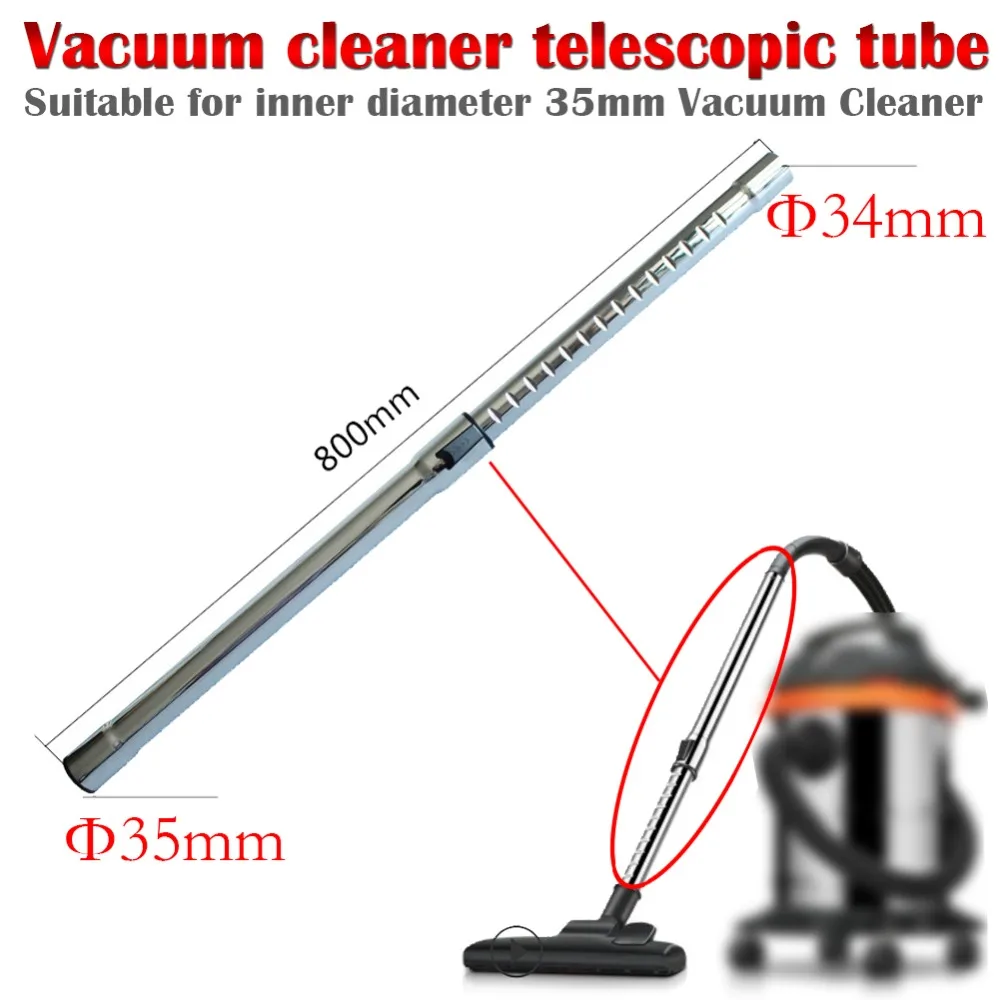 Metal Telescopic Pipe Straight Tube Extension Tube For all type Vacuum Cleaner accessories parts not brush filter hose hepa