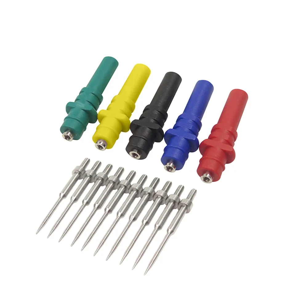 Atualização automotivo osciloscópio bausatz sonda pinos kit conjunto ht307 hantek osciloscopio carro acupuntura ferramentas de reparo acessórios