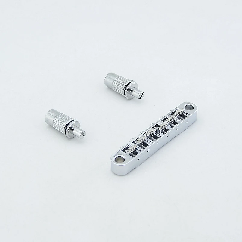 1 Set GuitarFamily Roller Saddle Tune-O-Matic Electric Guitar Bridg ( #1197 ) MADE IN KOREA