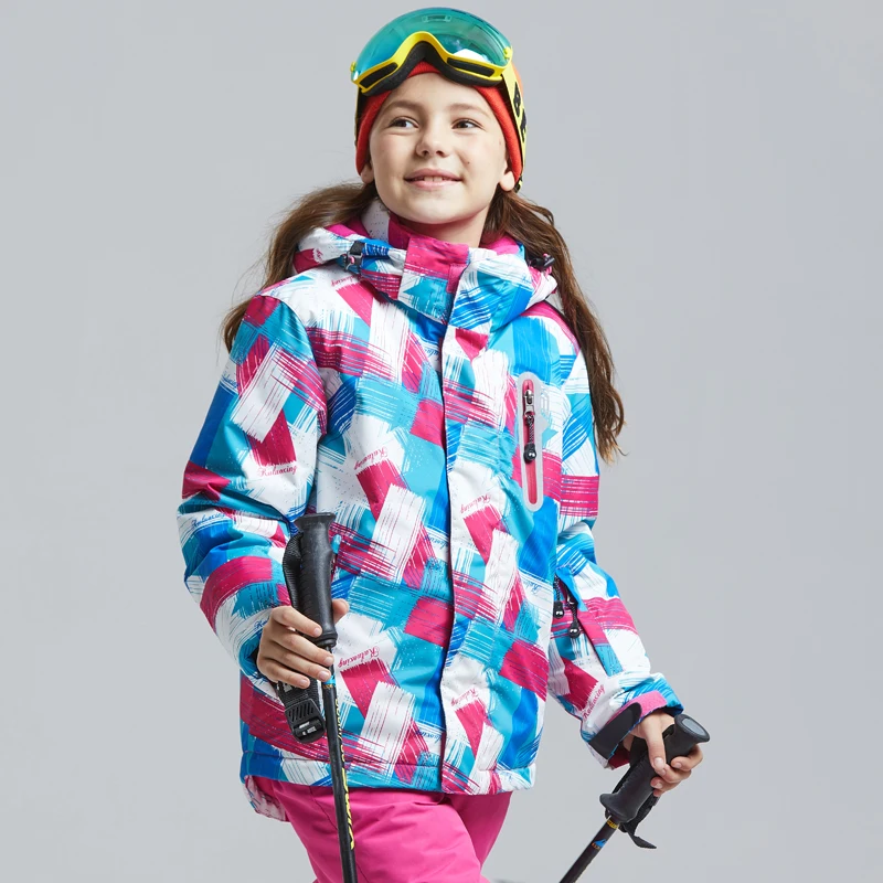 

Boy Girls Winter Thermal Snowboarding Jacket Children Professional Waterproof Warm Camping Hiking Jacket Kids Thick Ski Jacket