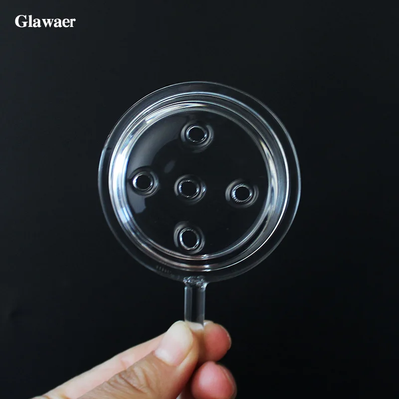 2pcs/lot glass carbon disc high quality glass charcoal holder use for glass hookahs shisha chicha narguile accessories