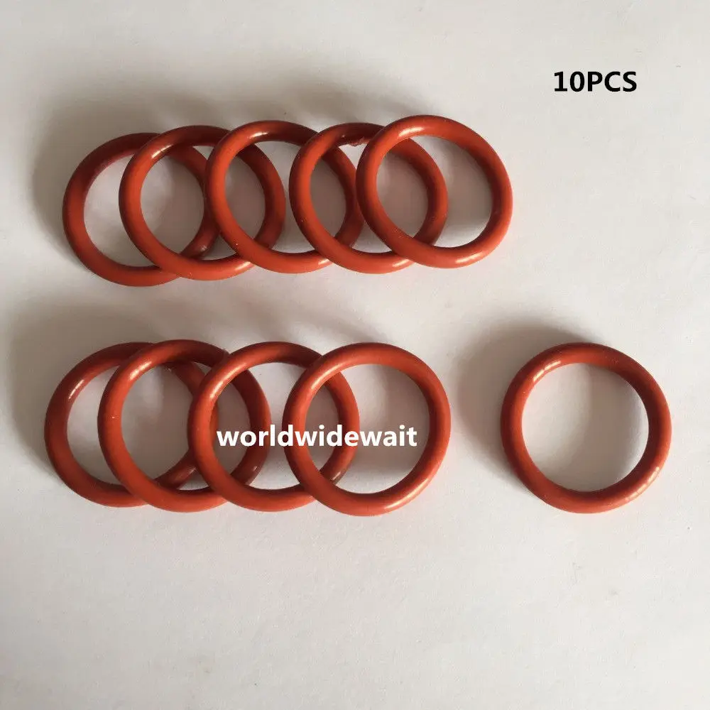 10pcs Industrial Red Silicone O Ring Seal 52/53/55/56/60/65mm OD x 3.5mm